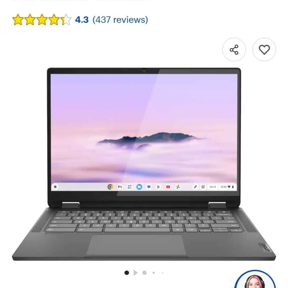 Lenovo Chromebook Laptop with Touchscreen
